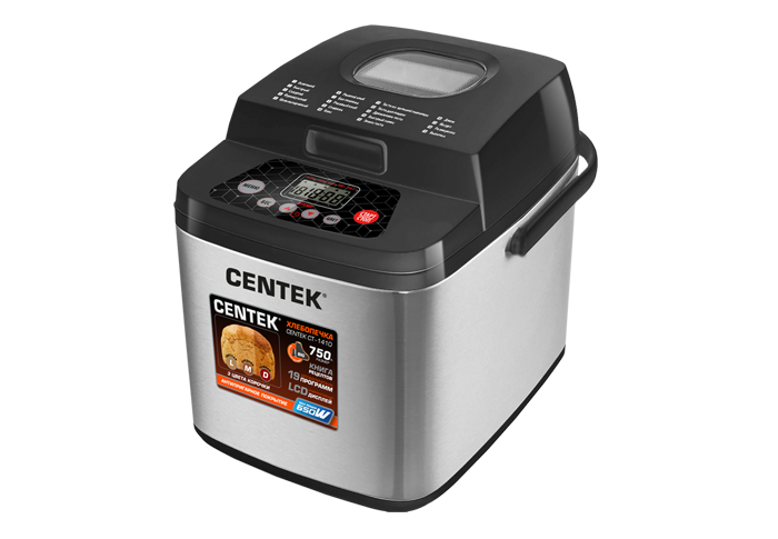 Купить Хлебопечи Хлебопечка Centek CT-1410 BLACK по цене 42990 тг. со ...