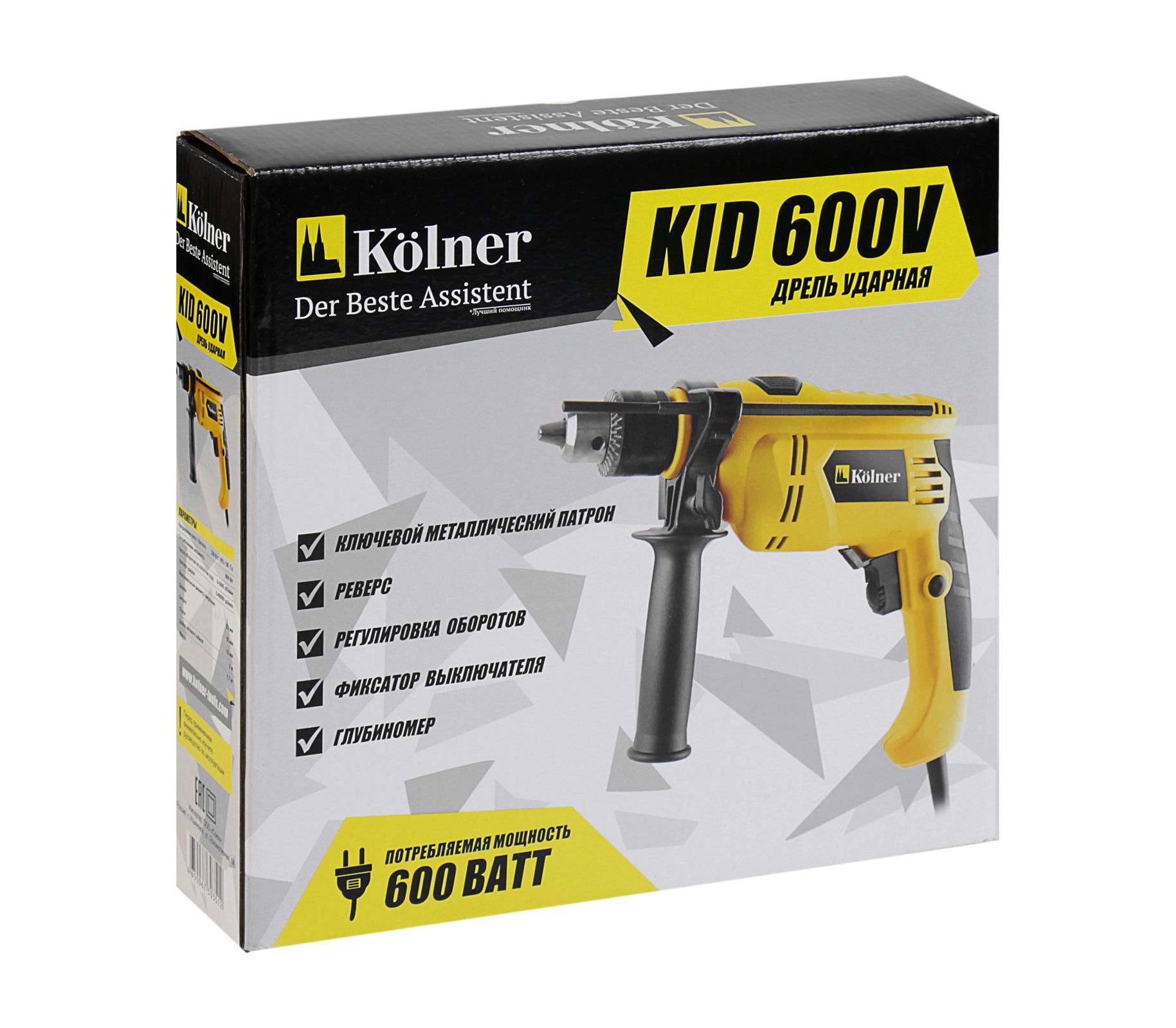 Купить Дрели ударные Kolner KID 600V Дрель ударная по цене 12708 тг. со ...